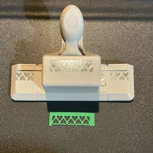 EK Success Martha Stewart Crafts Double Valentines Love Heart Border Punch